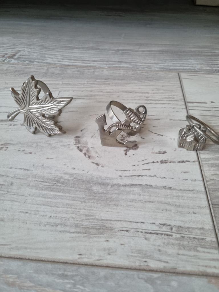 3 verschillende servet ringen servetring Riviera Maison, Ophalen, Nieuw, Schort
