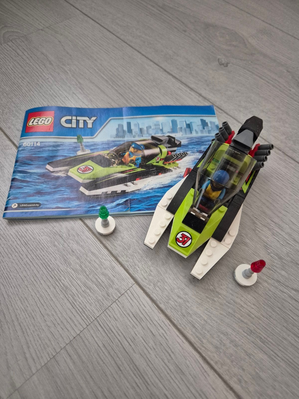 Lego City 60114 raceboot, Lego, Inclusief instructies, Ophalen of Verzenden, Complete set
