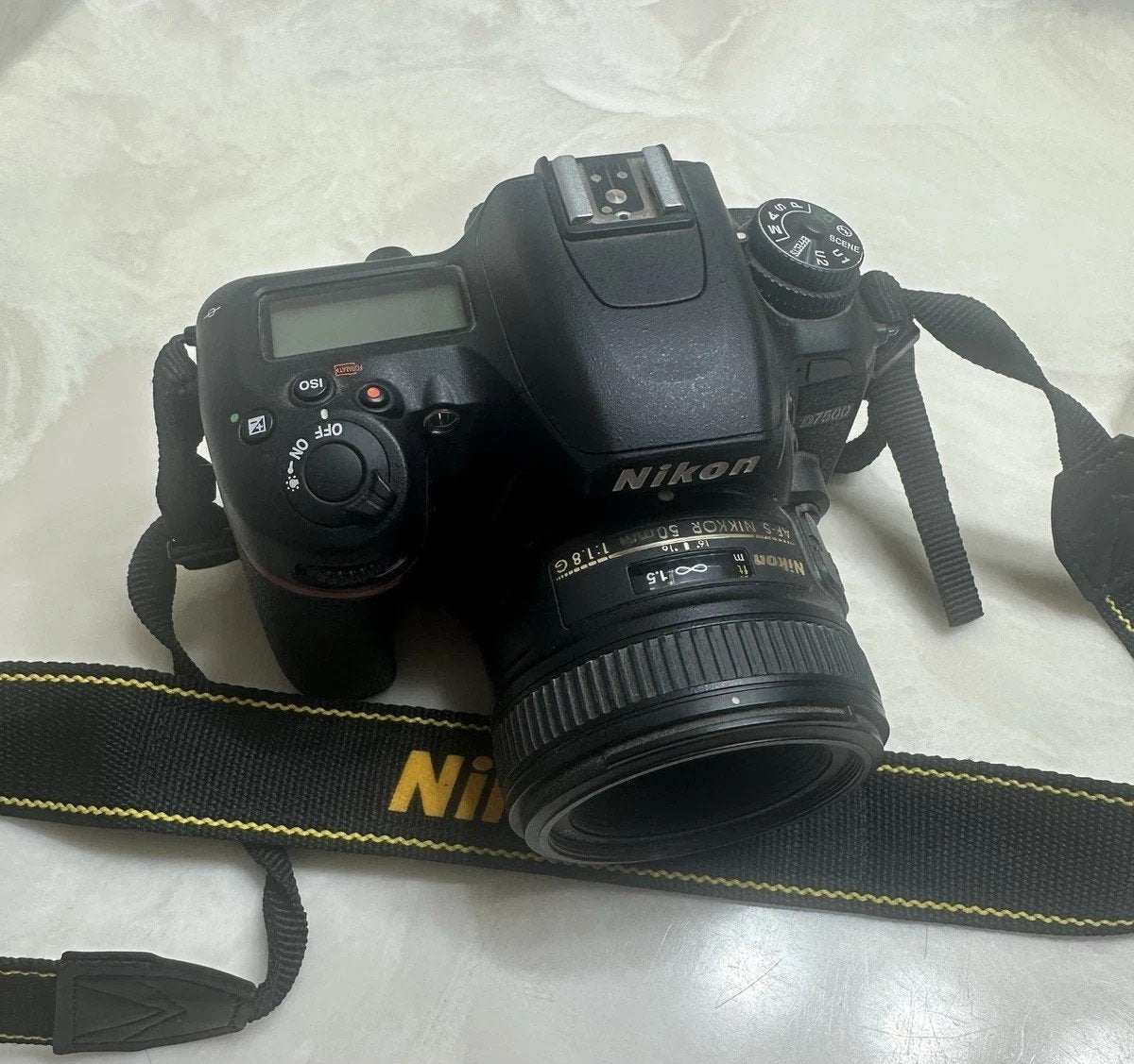 Nikon D7500 met AF-S Nikkor 50mm f/1.8G, Audio, Tv en Foto, Fotocamera's Digitaal, Spiegelreflex, Ophalen of Verzenden, Zo goed als nieuw