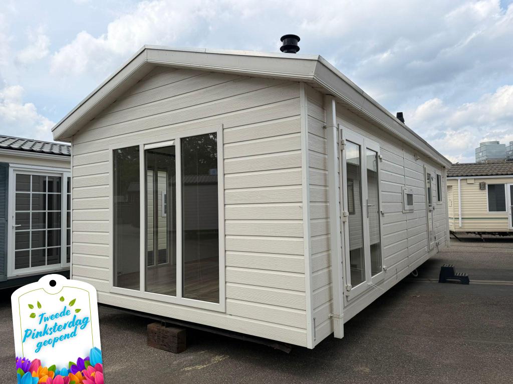 Continental Chalet 10 x 4 m 1 Slp Winterhard cv, Caravans en Kamperen, Niet ingevuld, Niet ingevuld, Niet ingevuld