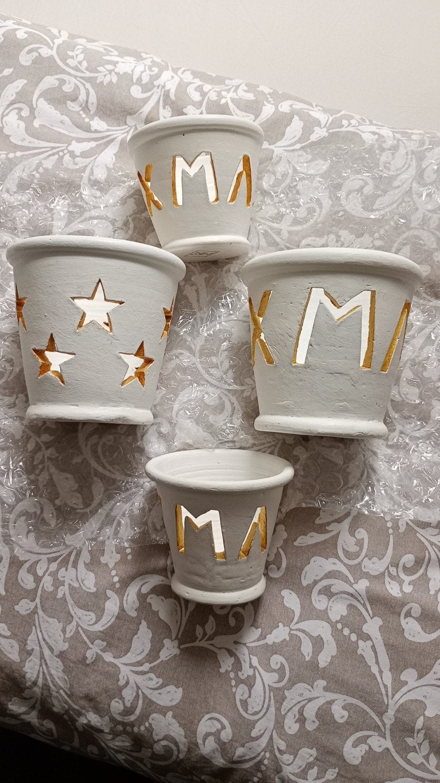 6 Rivièra Maison kerst potten, Ophalen, Zo goed als nieuw