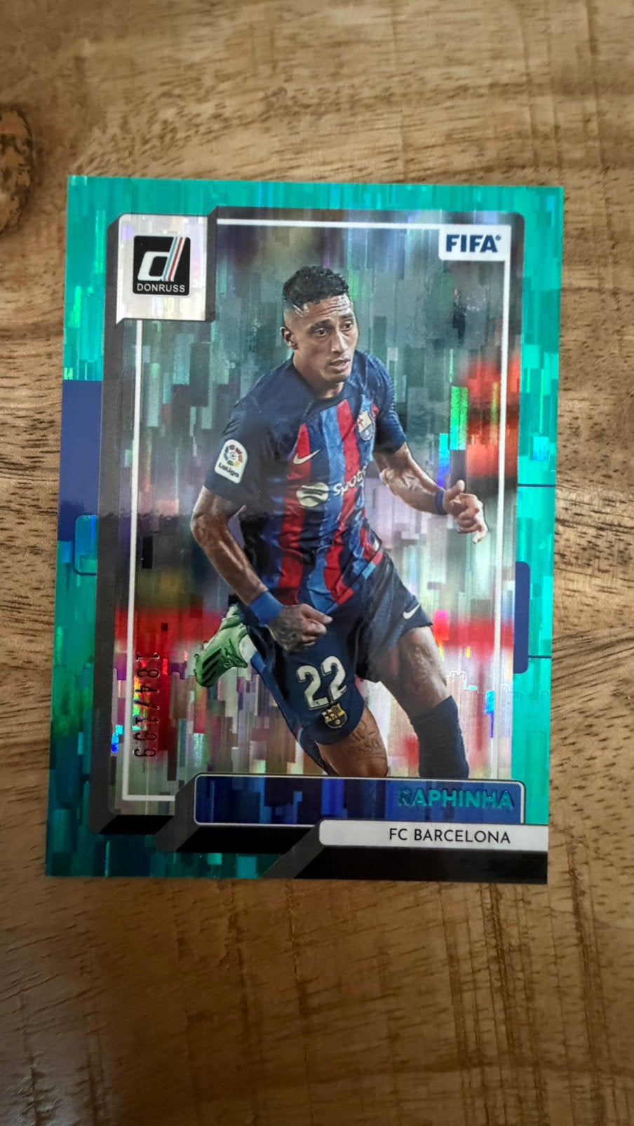 Raphinha /199 panini donruss, Ophalen of Verzenden, Zo goed als nieuw, Buitenlandse clubs, Poster, Plaatje of Sticker