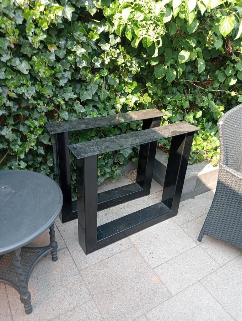 Stalen tafel poten, Ophalen of Verzenden, Rechthoekig, 50 tot 100 cm, 50 tot 100 cm