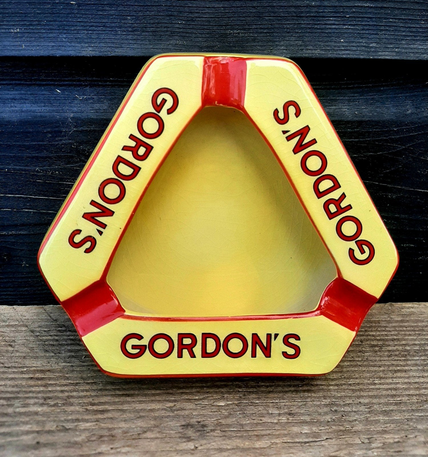 Vintage - Gordon's Dry Gin - Asbak - (Bistro Bar), Verzamelen, Ophalen of Verzenden, Gebruikt, Asbak