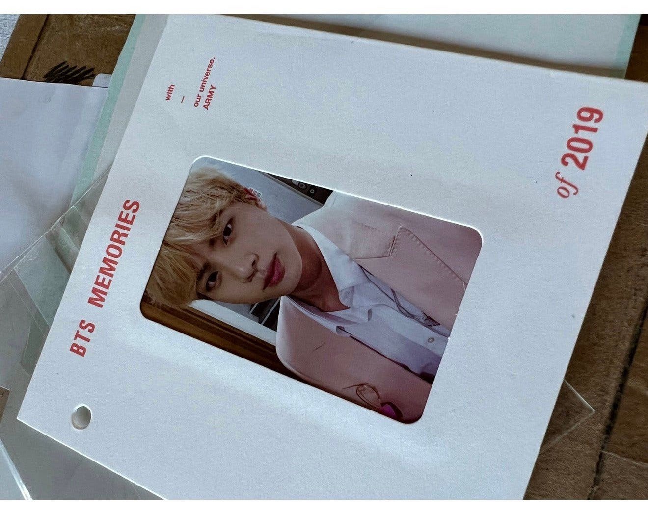 BTS memories of 2019 photocard photo card JIN - Bangtan boys, P, P, P, Nieuw