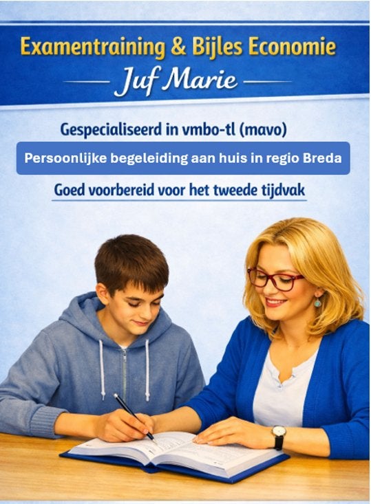 Persoonlijke Bijles Economie – Juf Marie, Privéles, Bijles