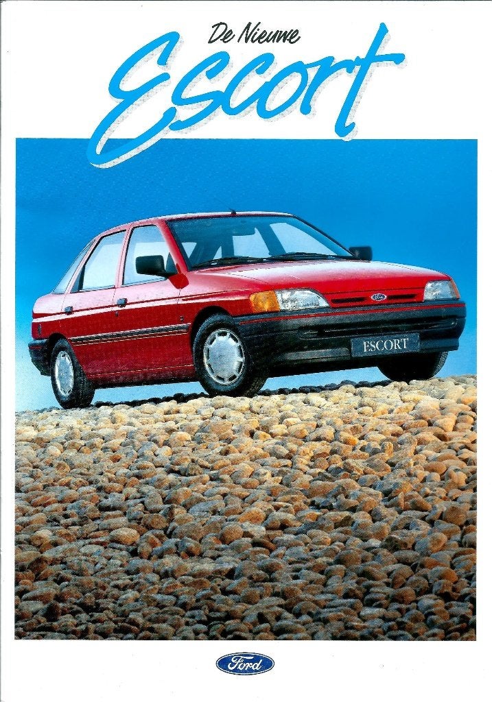 Brochure Ford Escort 1990, Ophalen of Verzenden, Gelezen, Ford