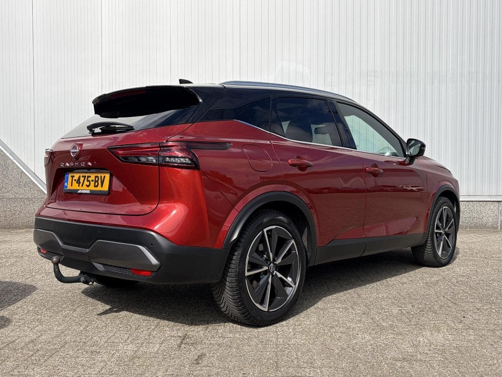 Nissan Qashqai 1.3 MHEV Tekna / Trekhaak / Panoramadak / HUD, Auto's, Nissan, Voorwielaandrijving, 1304 kg, Gebruikt, Euro 6