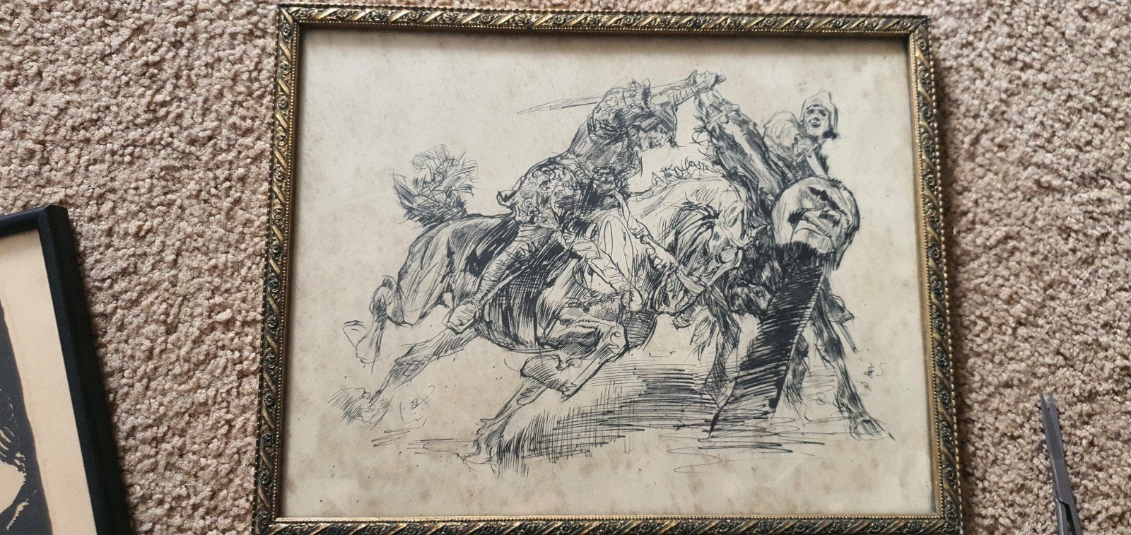 pentekening, Antiek en Kunst, Kunst | Tekeningen en Foto's, Ophalen of Verzenden
