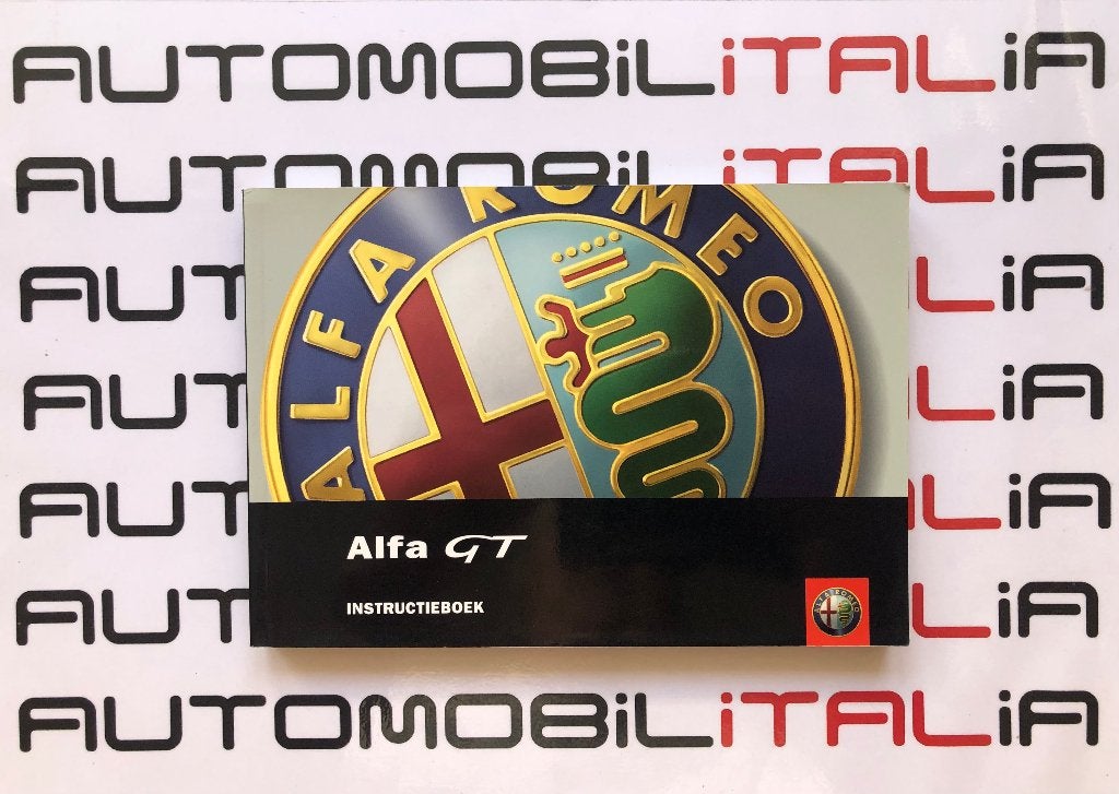 Alfa Romeo GT instructieboek 12/2003, Ophalen of Verzenden