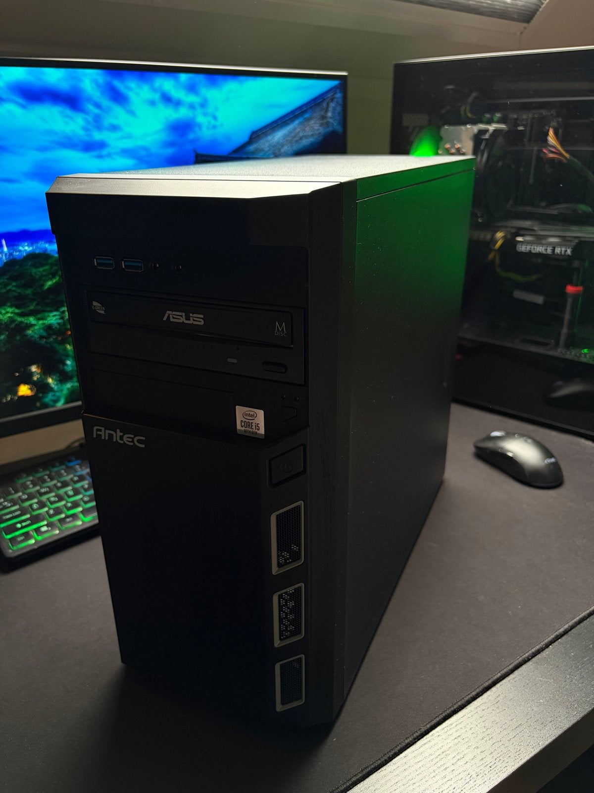 Antec midi-tower PC-behuizing met ASUS DVD-RW, Ophalen, Zo goed als nieuw