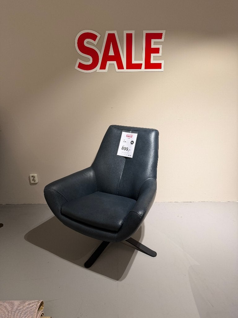 Montel Charles fauteuil Leder NIEUW!, Ophalen, Nieuw, Modern, 50 tot 75 cm