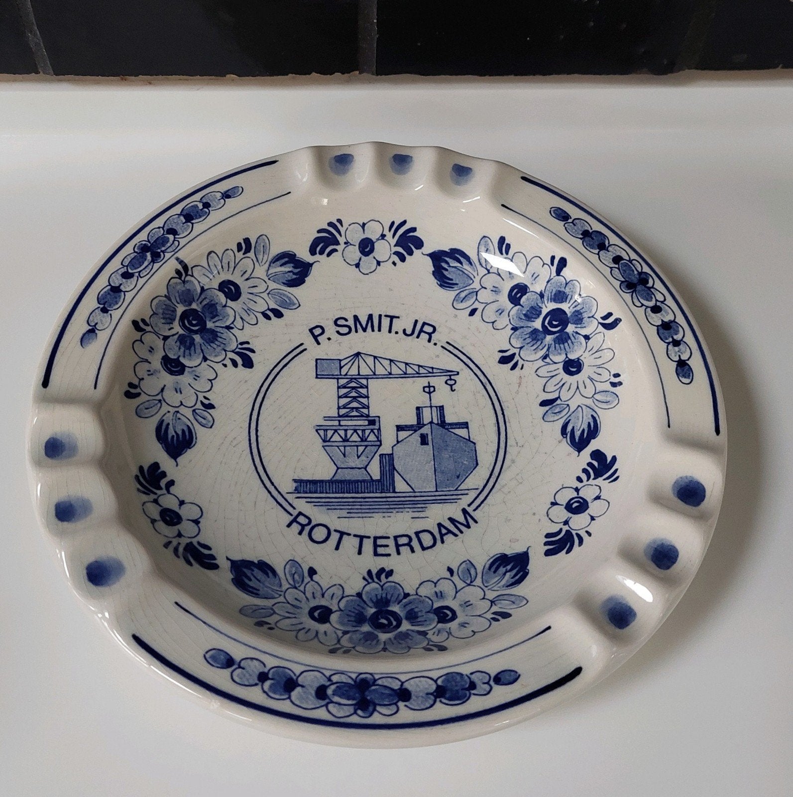 Asbak P. Smit Rotterdam scheepswerf machinefabriek, Ophalen of Verzenden