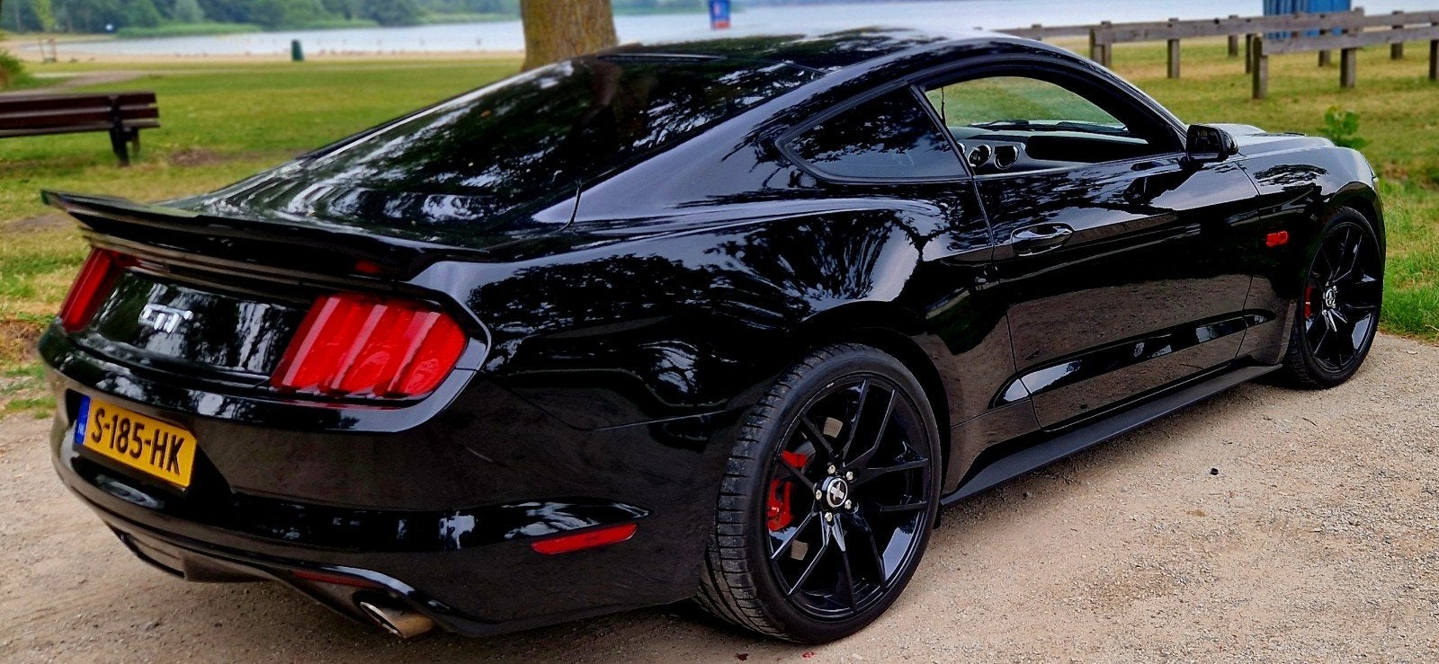 Ford Mustang 2016 Zwart, Auto's, Automaat, Achterwielaandrijving, 1738 kg, 4 stoelen