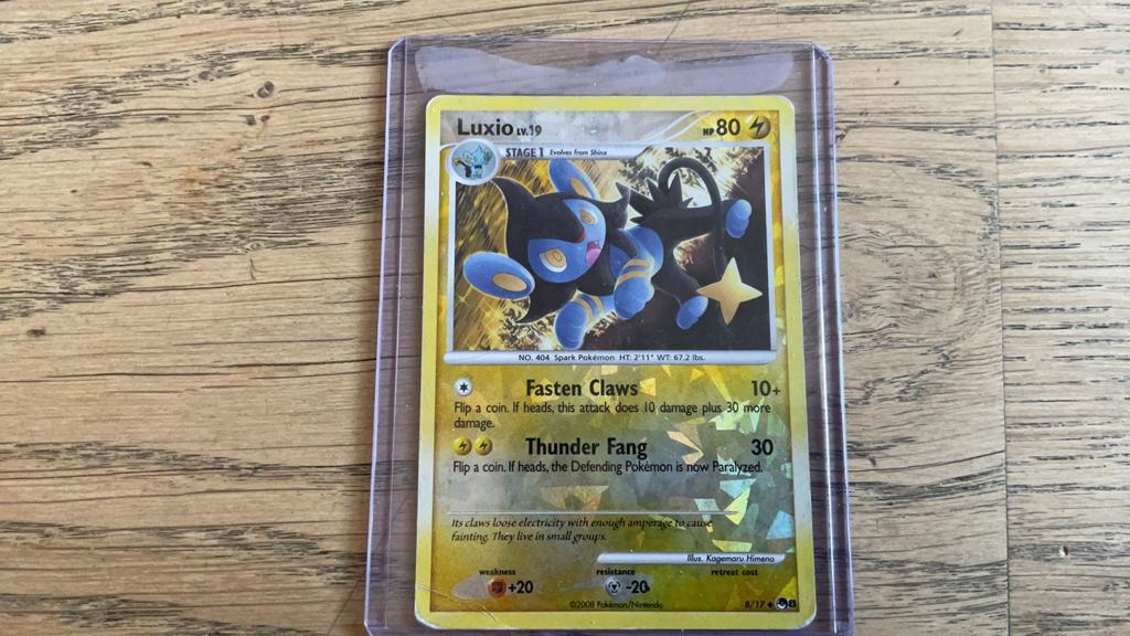 Pokémon Kaart Luxio LV.19 Holo Rare DP Base Set, Ophalen of Verzenden, Gebruikt, Losse kaart, Foil