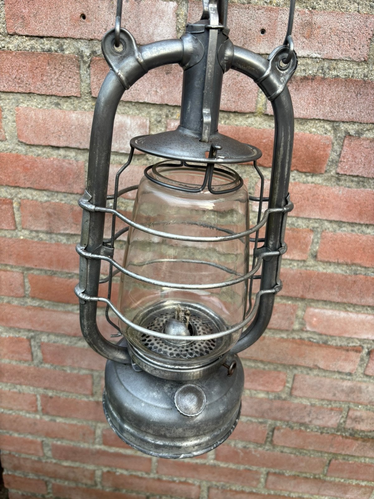 Frowo 105 stormlamp, lantaarn met hondenkop, Antiek en Kunst, Ophalen of Verzenden