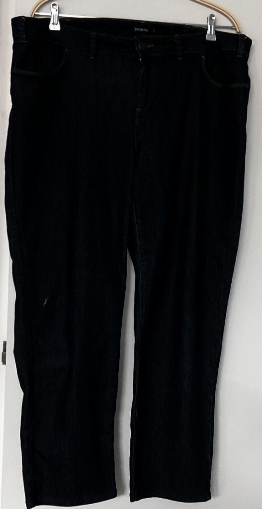 Promiss  denim broek donker blauw maat 48, Promiss, Blauw, Ophalen of Verzenden, Zo goed als nieuw