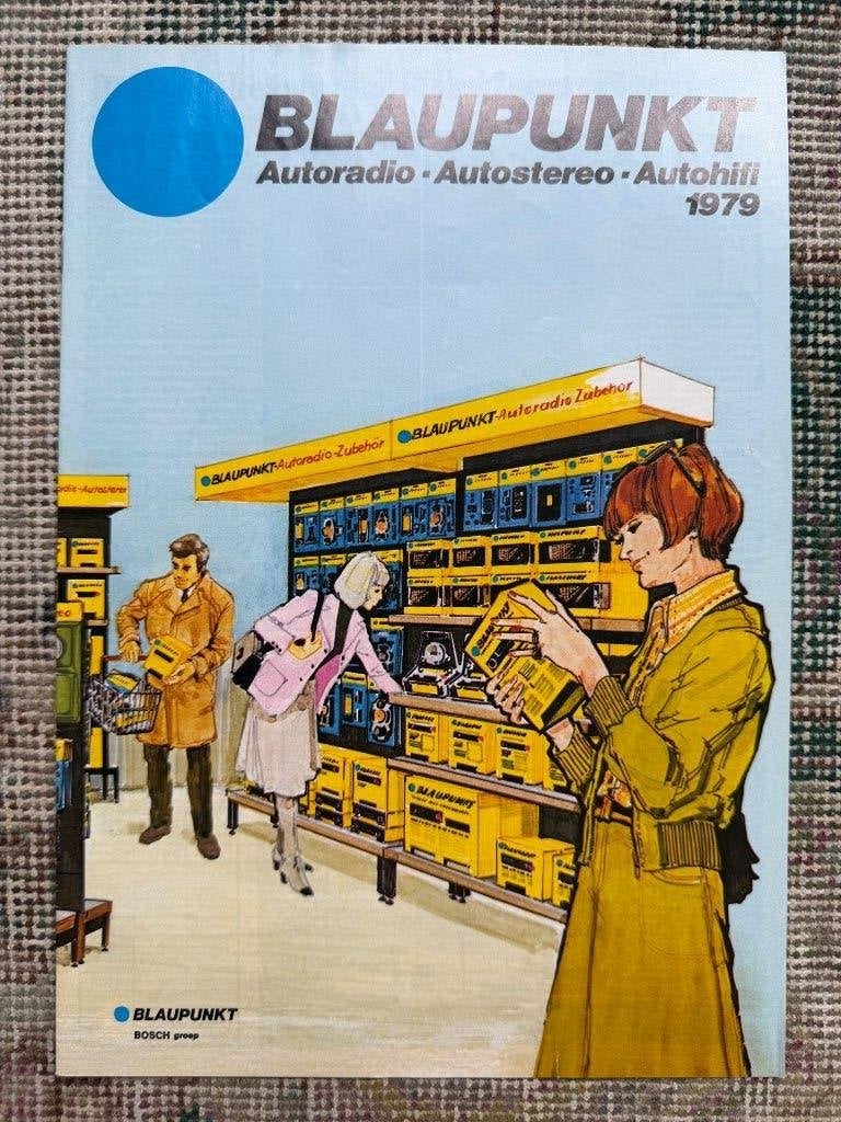 Nederlandse brochure Autoradio programma Blaupunkt 1979 izgs, Ophalen of Verzenden, Overige merken, Blaupunkt, Nieuw