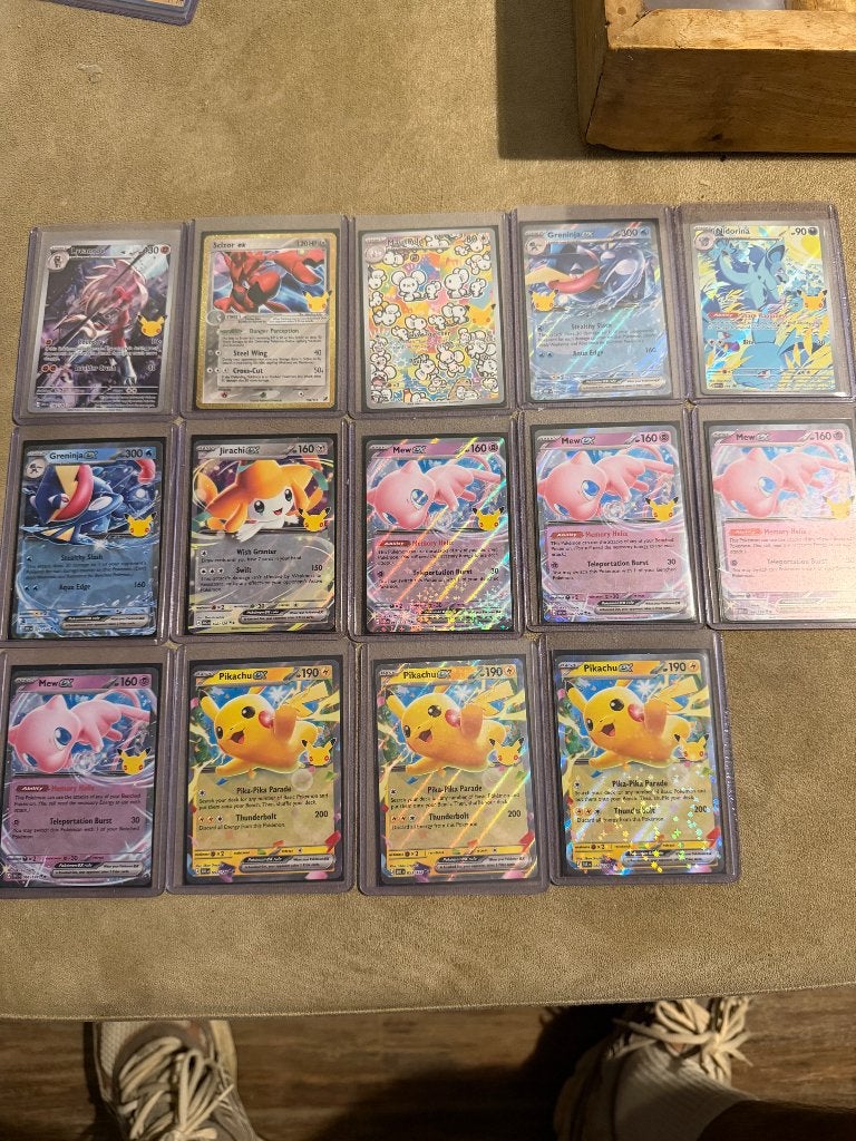 Pokémon 30th Celebration – 14 dubbele kaarten / hits, Hobby en Vrije tijd, Ophalen of Verzenden, Nieuw, Meerdere kaarten