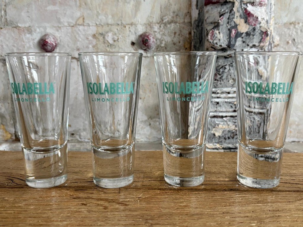 Isolabella Limoncello shotglas 4 st., Ophalen of Verzenden, Nieuw, Bierglas