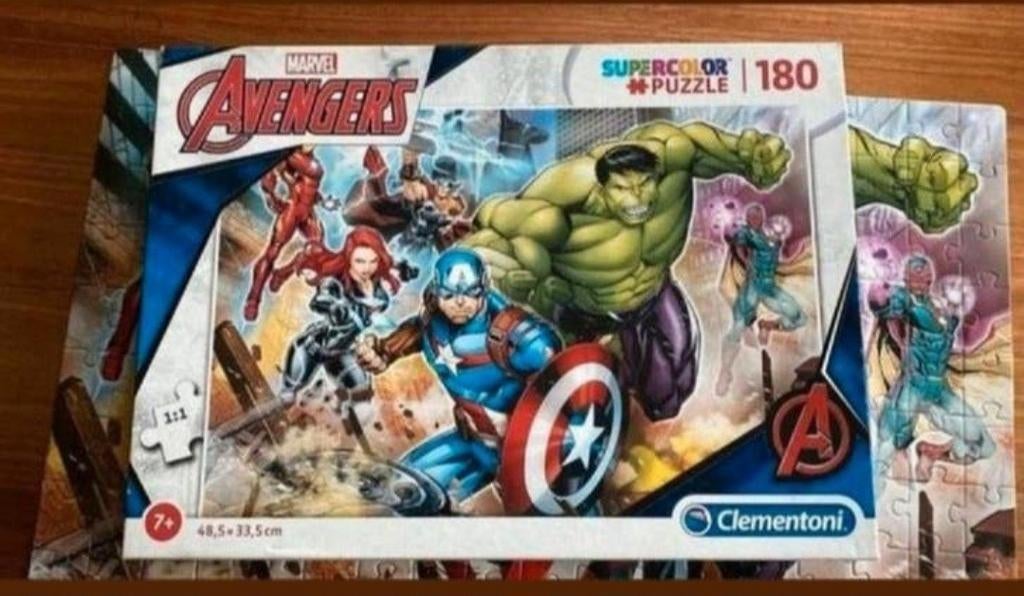 Marvel Avengers Supercolor Puzzel 180 stukjes Clementoni, Ophalen of Verzenden, Minder dan 500 stukjes, Gebruikt, Legpuzzel