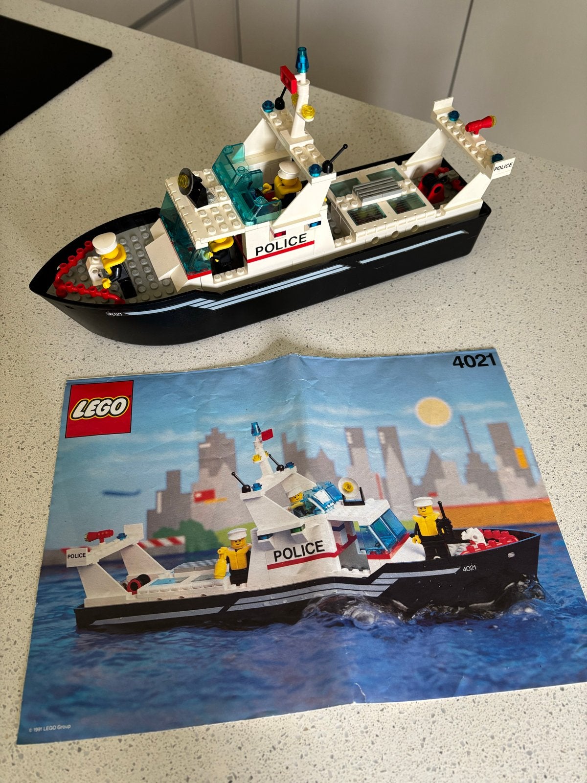 Lego City Politieboot 4021 met instructies, Kinderen en Baby's, Speelgoed | Duplo en Lego, Lego, Ophalen of Verzenden, Compleet