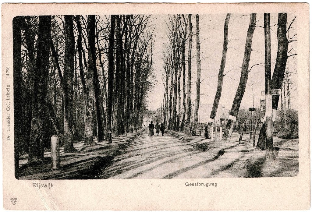 Rijswijk zh 26, Geestbrugweg, ongelopen 1907 ca.r.prijs 4,50, Verzenden, Voor 1920, Ongelopen, Zuid-Holland