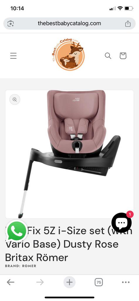 Britax Romer dualfix 5Z, Ophalen, Romer, 15 t/m 36 kg, Zo goed als nieuw