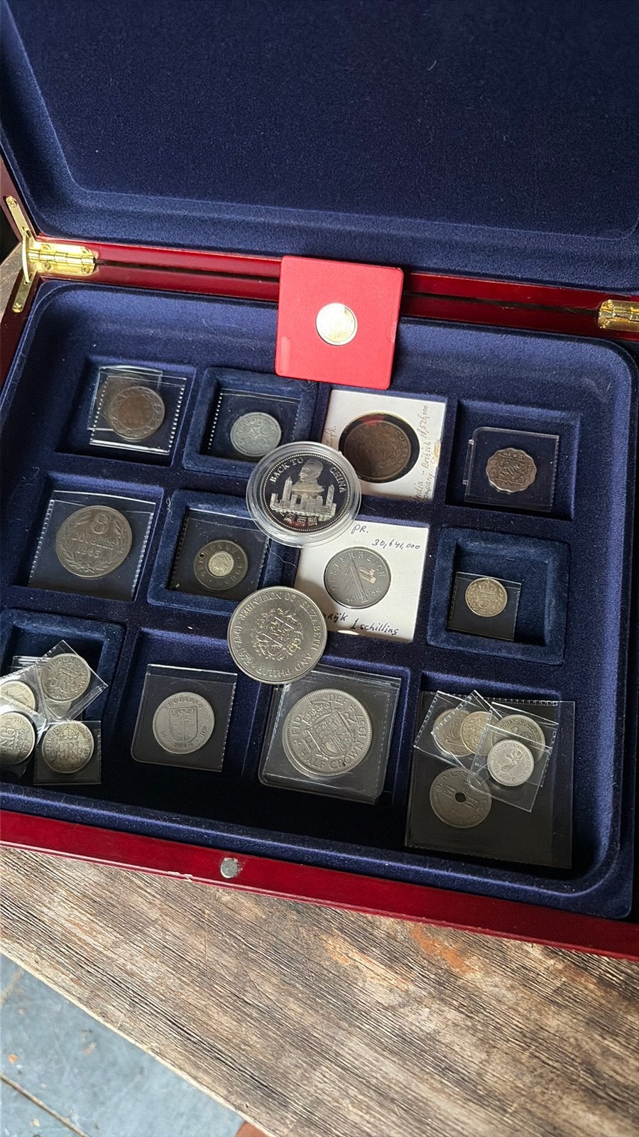 Weteldmunten oa 13x zilver,1 One Penny Model en 1 goud?, Verzenden, Overige landen, Setje, Zilver