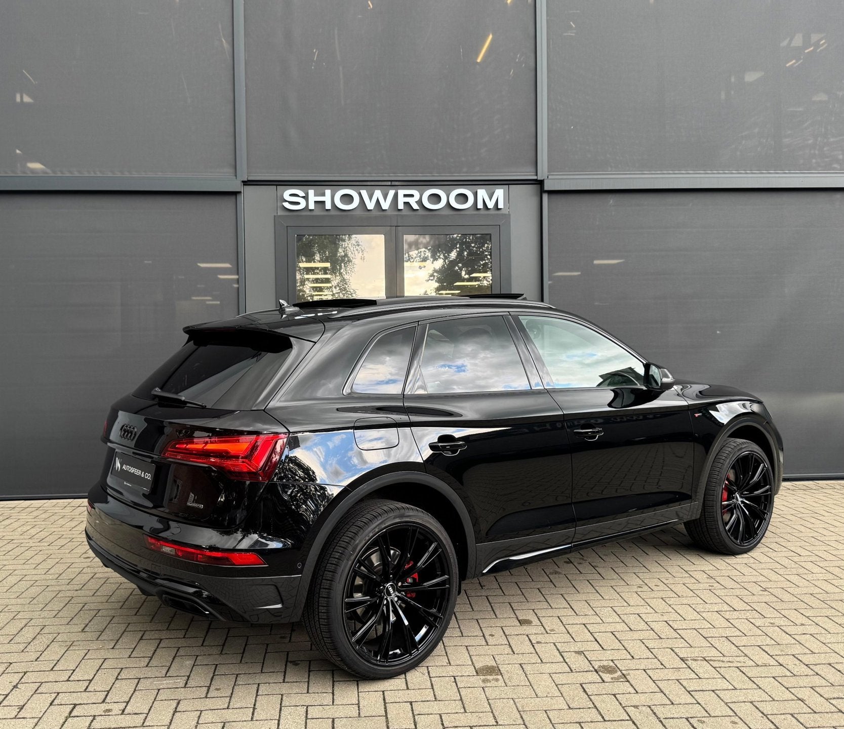 Audi Q5 55 TFSI e S Quattro 360 PANO 3X S-LINE HUD TREKHAAK, Auto's, Audi, Automaat, Gebruikt, Zwart, 4 cilinders