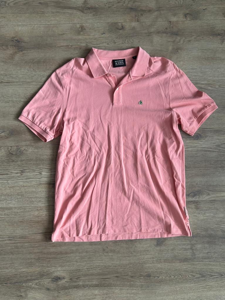 Scotch & Soda roze heren polo shirt maat XL casual, Ophalen of Verzenden, Zo goed als nieuw, Maat 56/58 (XL), Roze