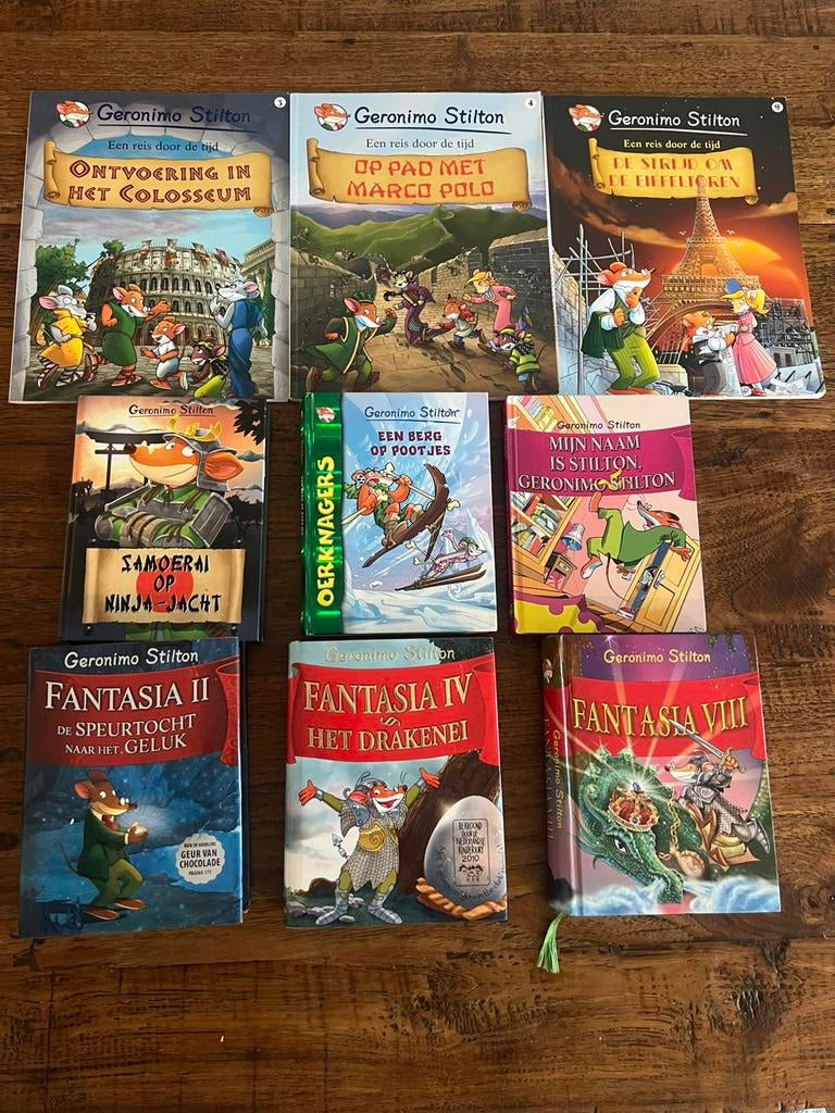 Jeronimus Stilton boeken 3euro per stuk / 20euro voor alles, Ophalen of Verzenden, Zo goed als nieuw