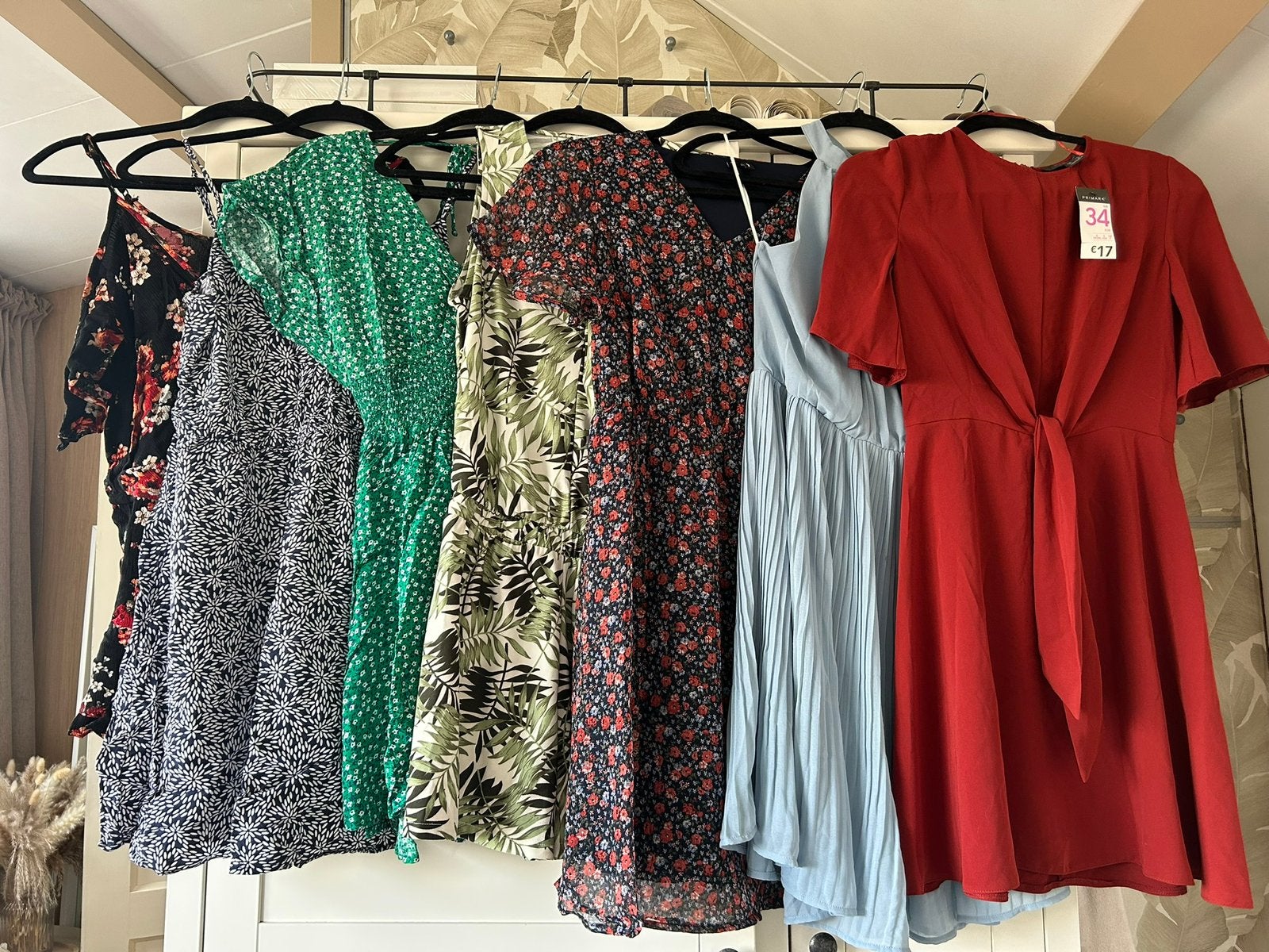Pakket met 6 jurkjes/playsuit NIEUW en ZGAN maat XS/S, Meerkleurig, Ophalen of Verzenden, Zo goed als nieuw, Maat 34 (XS) of kleiner