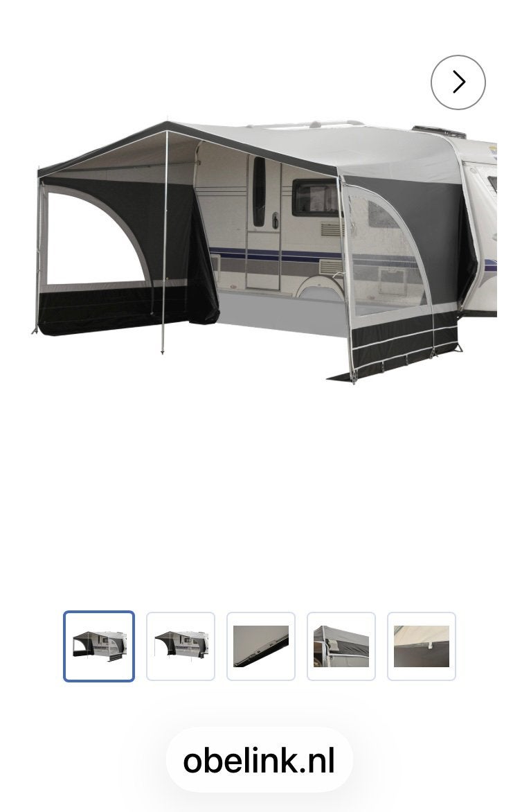 Caravan luifel inclusief bijbehorend frame, Caravans en Kamperen, Ophalen, Zo goed als nieuw
