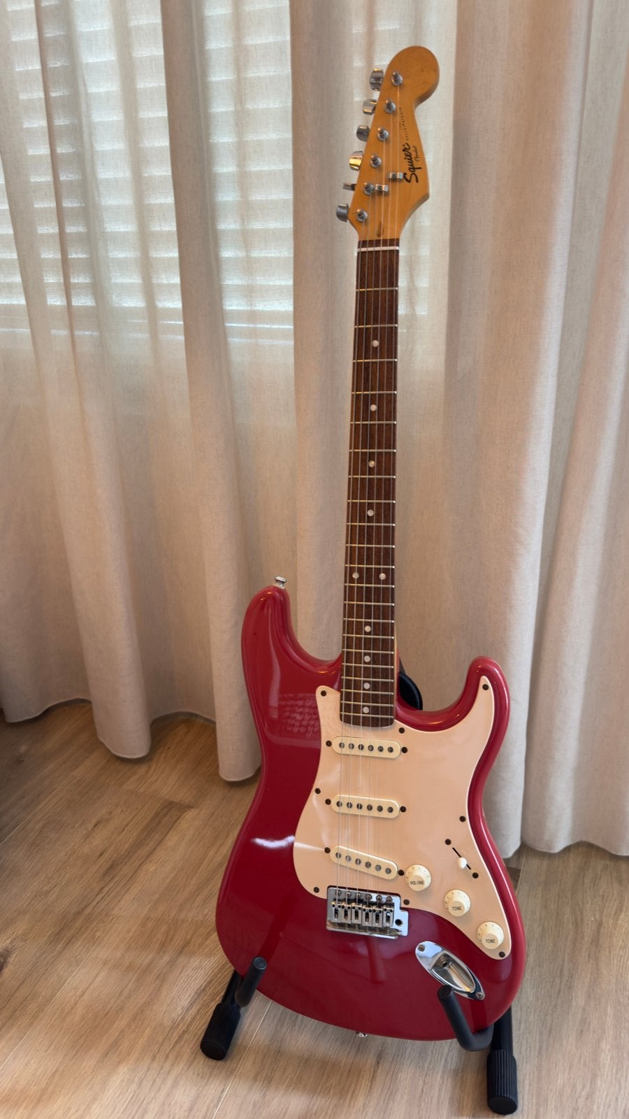 Squier bullet strat rood 2008, Ophalen, Gebruikt, Overige typen