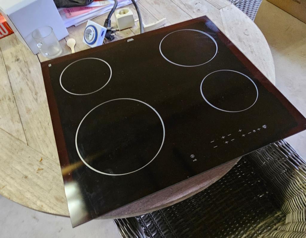 Keramische kookplaat te koop wegens overcompleet, Ophalen, Zwart, Nieuw, 50 tot 100 cm