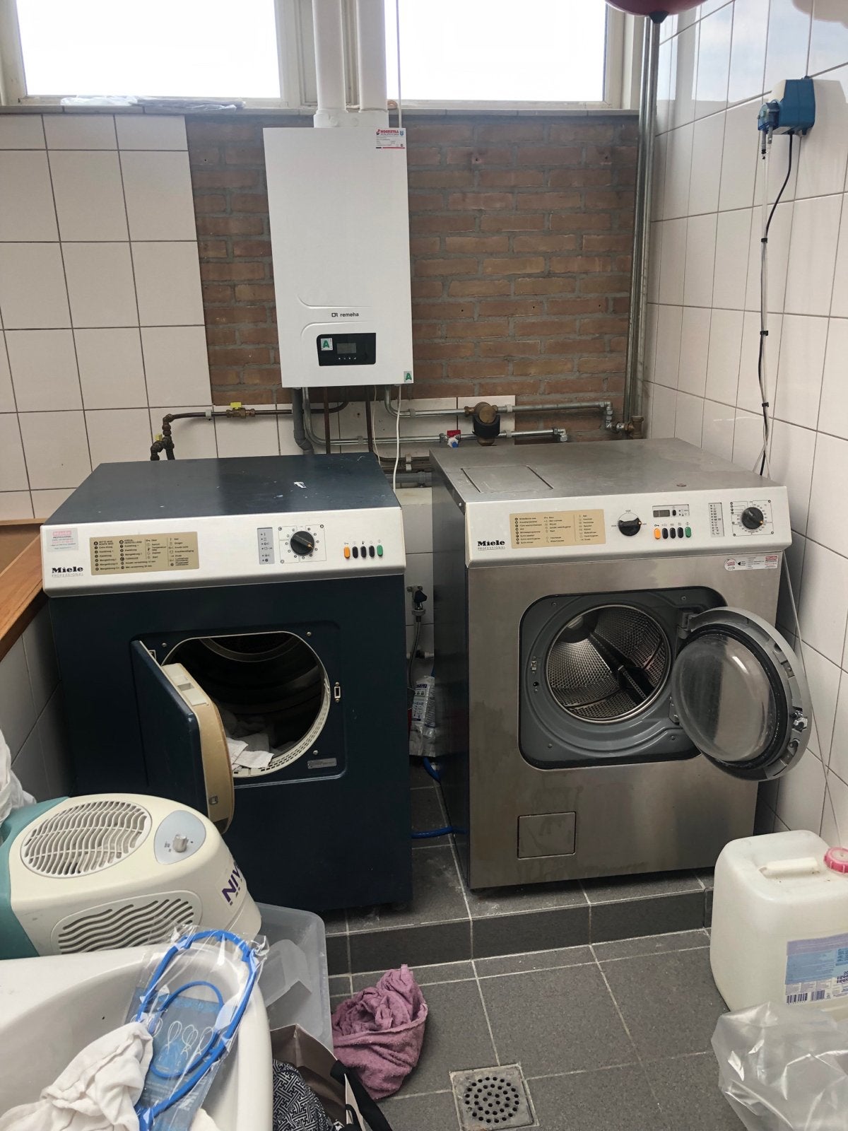 Miele Industriële Was- en Droogcombinatie 10 kg, 10 kg of meer, Ophalen, Gebruikt