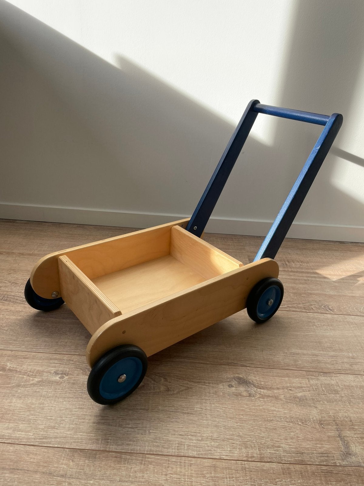 Originele Van Dijk Toys Houten Loopwagen, Ophalen, Gebruikt, Duw- of Trekspeelgoed