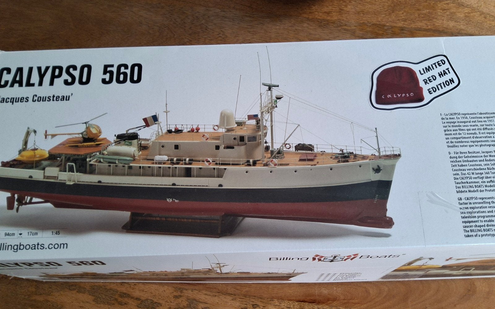 nieuwe billing boats calypso red het edition  ruilen, Ophalen, Nieuw, 1:32 tot 1:50, Overige merken