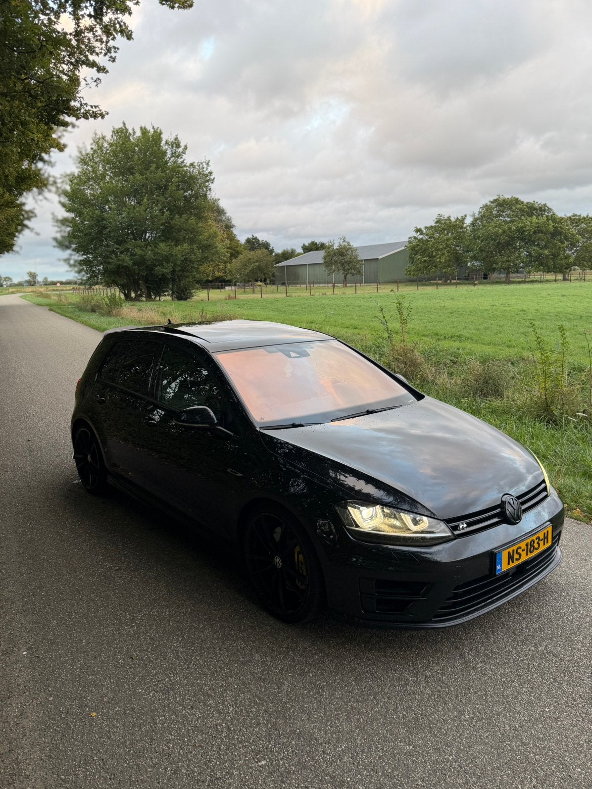 Volkswagen Golf 2.0 TSI R 221KW 5D 4MOTION DSG 2013 Zwart, Auto's, Automaat, 4 cilinders, 1984 cc, Zwart