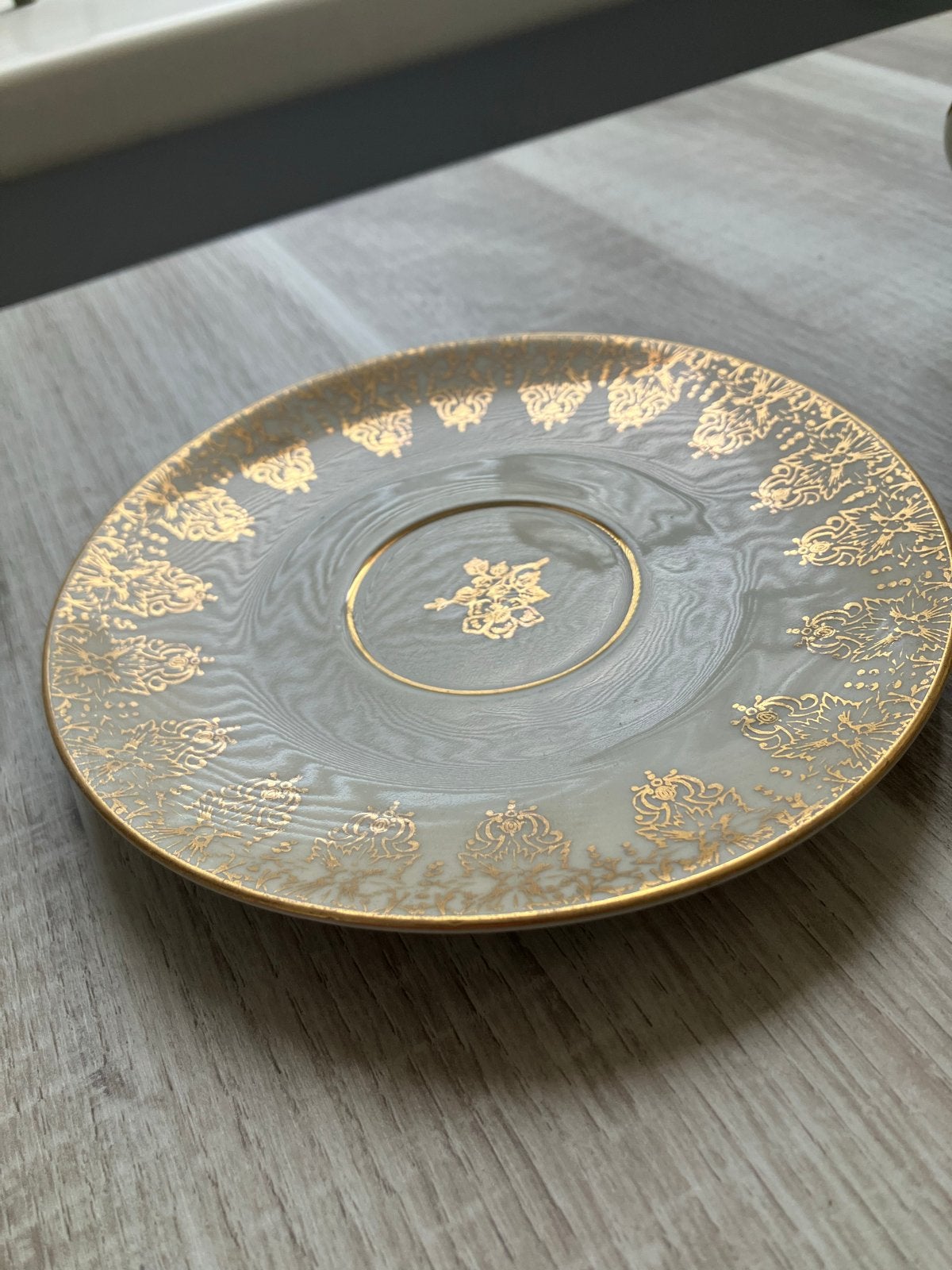 Mitterteich Moschendorf Bavaria schotel goud decor, Ophalen of Verzenden