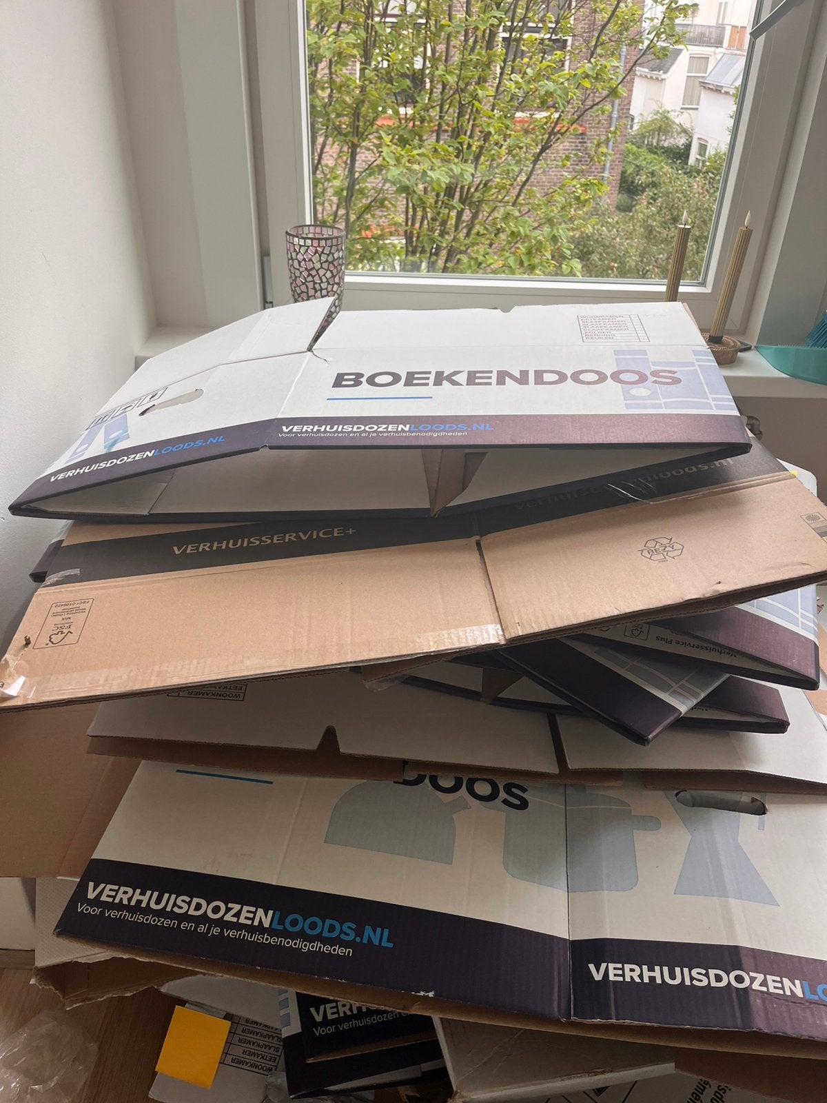 Verhuisdozen, Ophalen, Doos, 40 tot 60 cm, 50 tot 75 cm