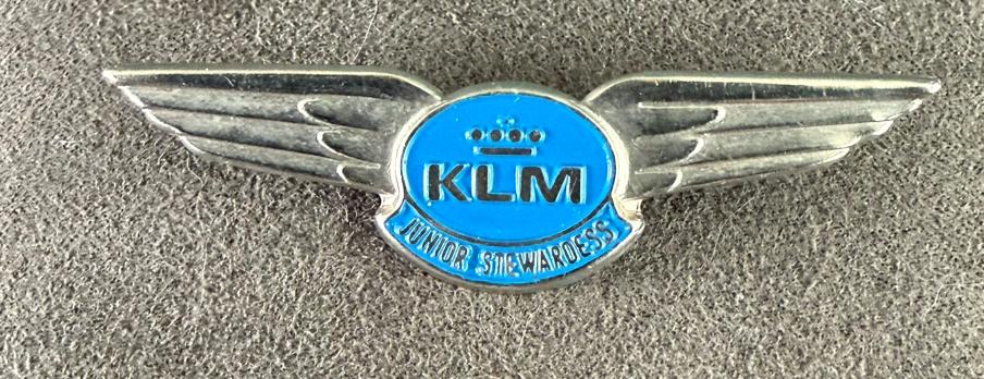 Vintage KLM “Junior Stewardess” speldje, Ophalen of Verzenden, Gebruikt, Overige typen