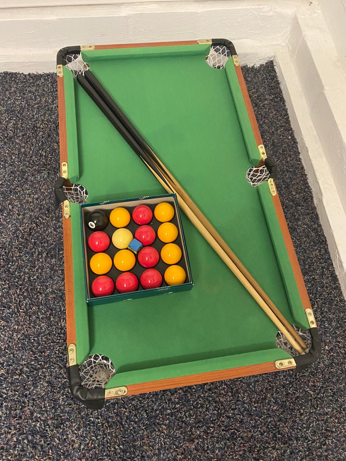 Tafelbiljart /poolbiljart, Ophalen, Zo goed als nieuw, Keu of Ballen