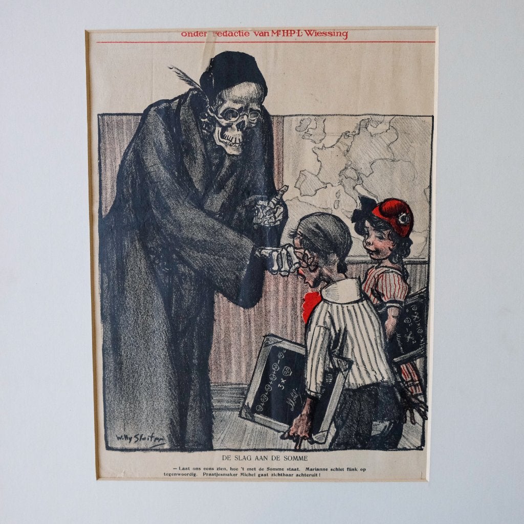 Verzameling steendrukken uit De Nieuwe Amsterdammer  ., Antiek en Kunst, Ophalen