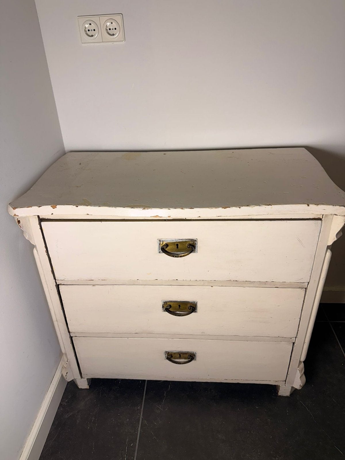 Vintage ladekastje - 3 laden - 90x50x80 cm, Huis en Inrichting, Kasten | Ladekasten, Ophalen, Gebruikt, 50 tot 100 cm, 3 of 4 laden