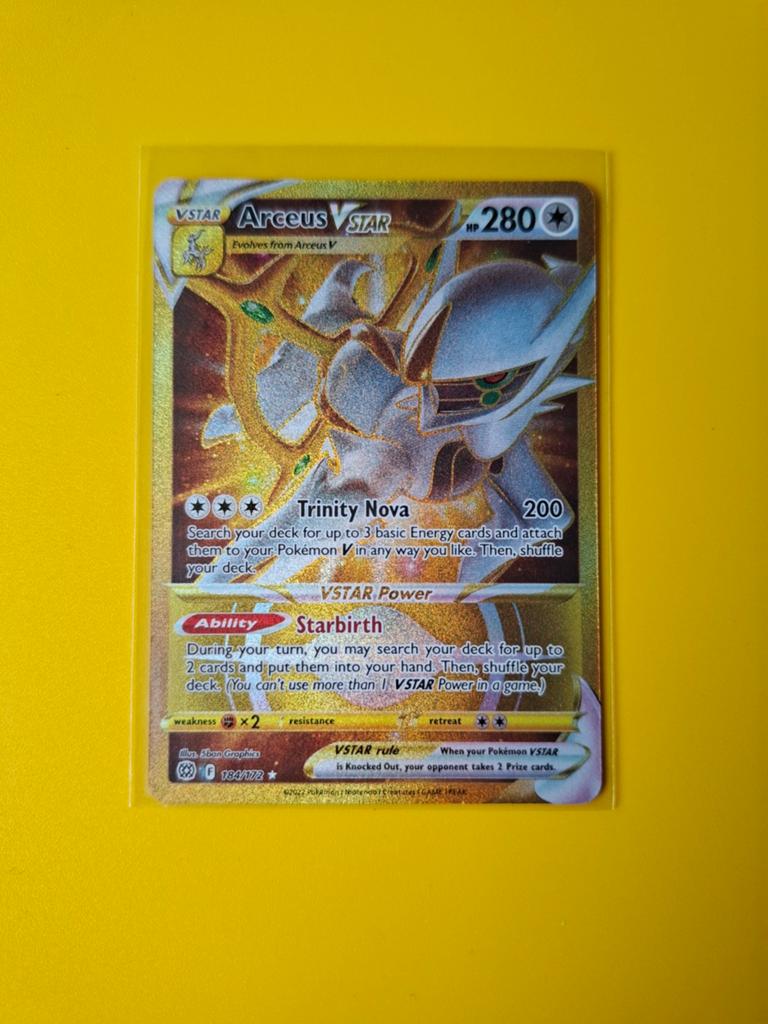 Arceus, Pokemon, 184/172, Verzenden, Zo goed als nieuw, Losse kaart, Foil