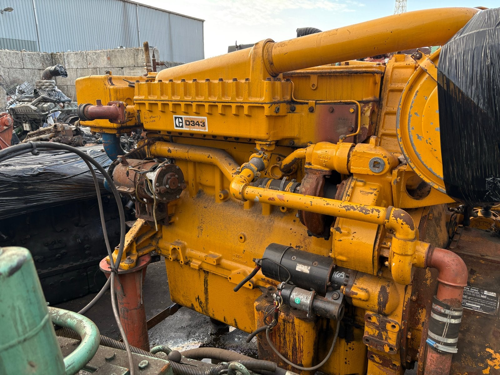 2x Caterpillar D343 Marine Motoren - Zonder Keerkoppeling, Ophalen of Verzenden, Gebruikt, Elektromotor