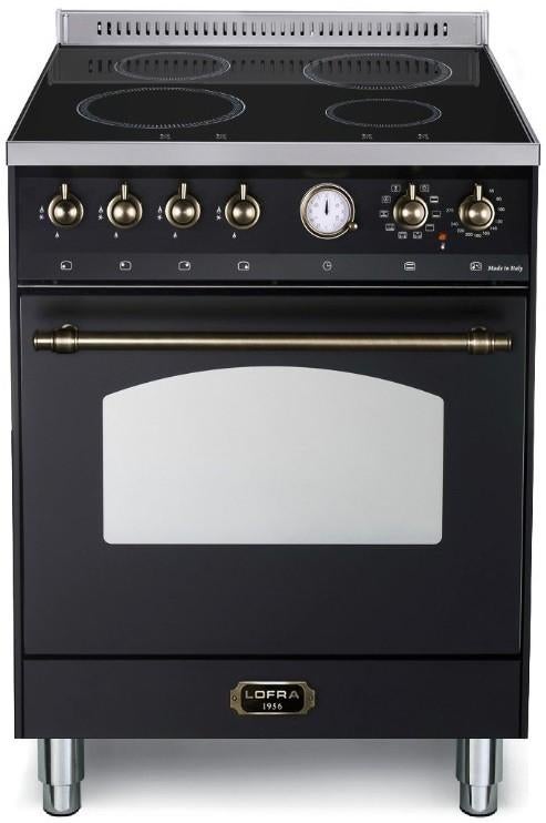 LOFRA Dolcevita inductie fornuis 60 cm – zwart/brons – EEK A, Witgoed en Apparatuur, Fornuizen, 60 cm of meer, Inductie, Vrijstaand