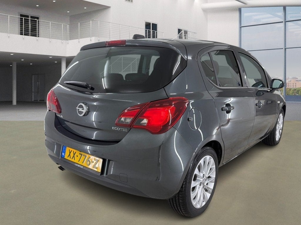 Opel Corsa VERWACHT! 1.0 TURBO ONLINE EDITION + ECC/NAVI/PDC, Automatische klimaatregeling, Gebruikt, Euro 6, Leder en Stof